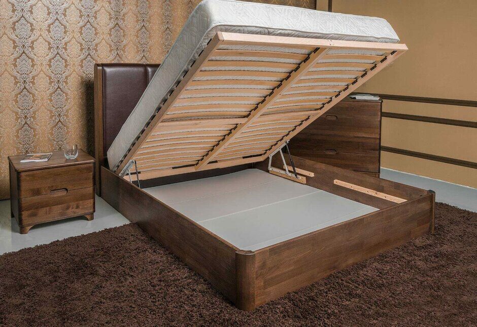 Кровать двуспальная фото с подъемным механизмом