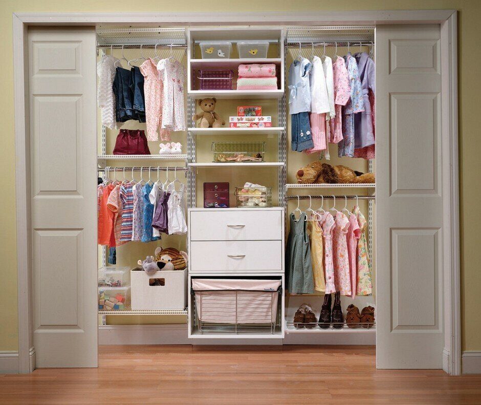 Обустройство шкафа для одежды внутри