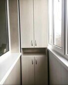 Шкаф распашной на балкон Бабет
